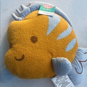 Disney Yellow and Blue Fish Pillow
